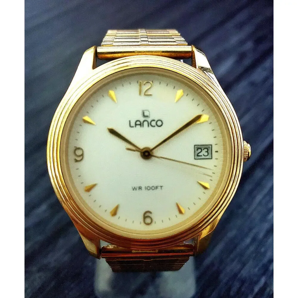 Very Rare Vintage Lanco‎ Pacific Taiwan Watch New Condition